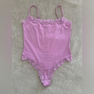 Skims Lace Cami Thong bodysuit Size L
